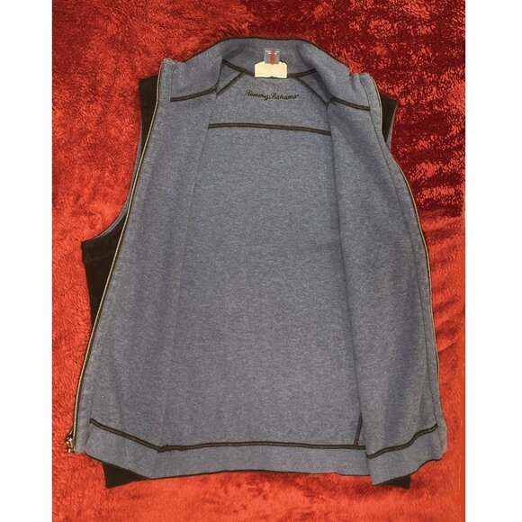 Tommy Bahama Men's Reversible Vest - Black/Blue -  Medium - Picture 7 of 8
